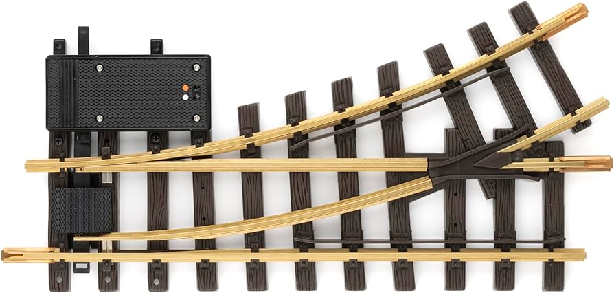 LGB #12150 Electric Turnout - R1 - 30 Degrees -- Left-Hand (Diameter: 4'3" 130cm) - 426-12150