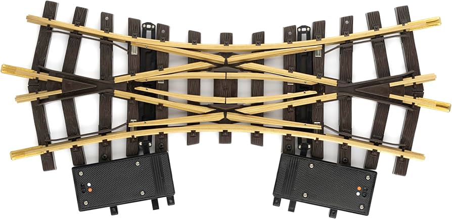 LGB #12260 Electric Double Slip Switch -- R1 (Dia: 4' 3") 22.5 Degree - 426-12260