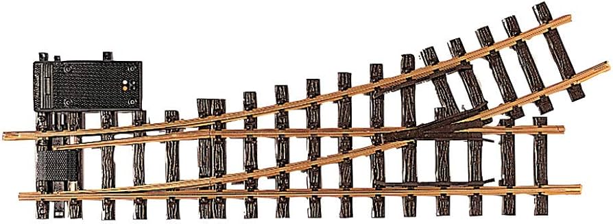 LGB #16150 Electric Turnout - R3 - 22.5 Degrees -- Left-Hand (Diameter: 8'2" 249cm) - 426-16150