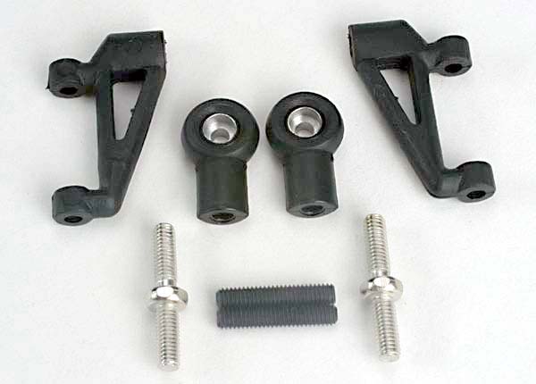 Traxxas 4332 Control arms , upper (2) / upper rod ends (with ball joints installed) (2) / 4x20mm set (grub) Screws (2) - TRA4332