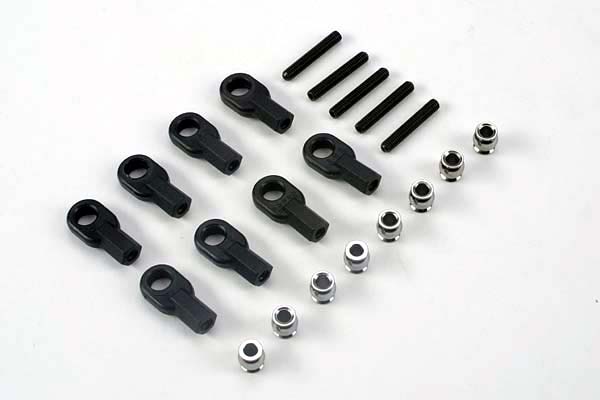 Traxxas 4341 Tie rod set , Steering / Rear camber links (2) rod ends (8) / hollow ball connectors (8) - TRA4341
