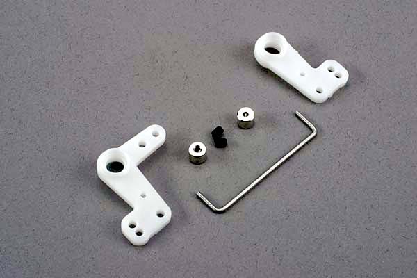 Traxxas 4343 Bellcranks (Left & Right) / 1.5mm wire draglink / 1.5mm set screw collars (2) - TRA4343