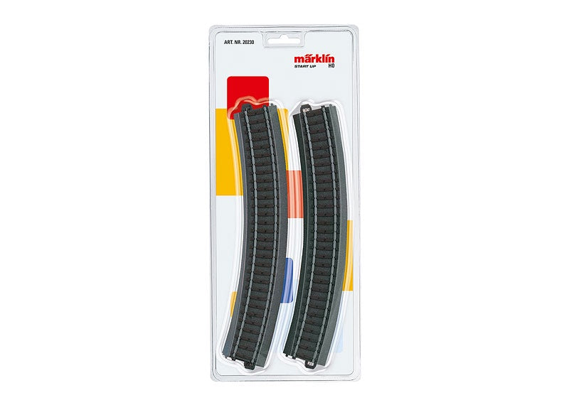 Marklin 20230 3-Rail C Track - My World -- Curved Sections pkg(3) 17-1/4" 43.8cm Radius R2 30-Deg (12 Sections = Circl