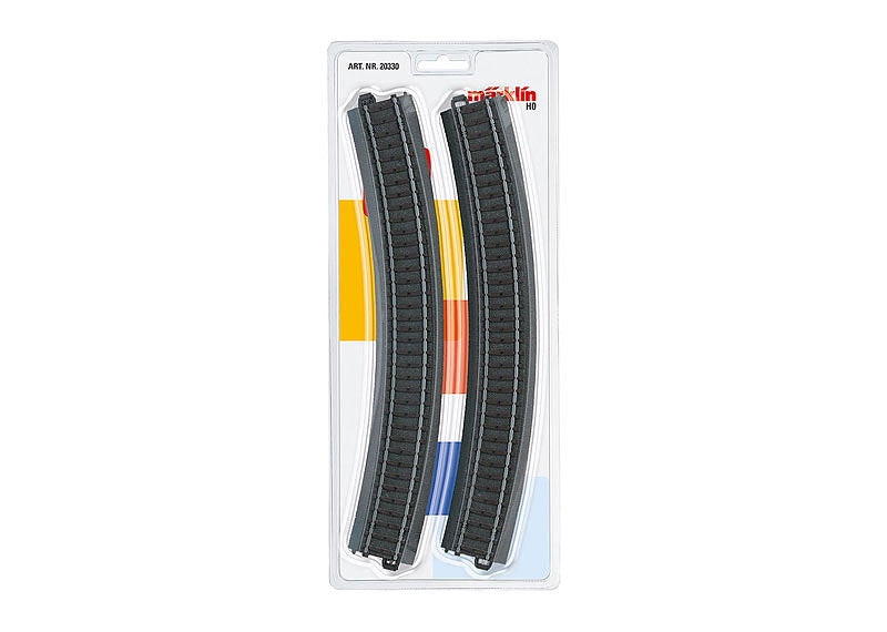 Marklin 20330 3-Rail C Track - My World -- Curved Sections pkg(3) 20-1/4" 51.5cm Radius R3 30-Deg (12 Sections = Circl