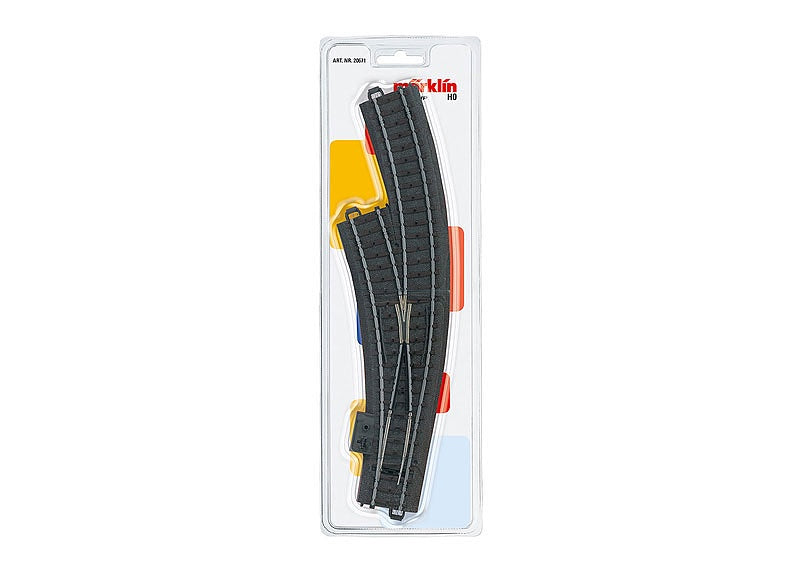 Marklin 20671 3-Rail C Track - My World -- Left Hand Manual Curved Turnout