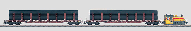 Marklin Digital RTS Pipe Transport Train Set -- German Federal Railroad - 441-26545