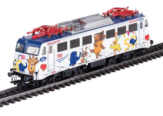 Marklin HO Class 110.3 Pants Crease Electric - 3-Rail - Sound and Digital -- Train Rental, Inc. TRI #110 469-4 (Elephant Express Scheme Era VI 2025, whit