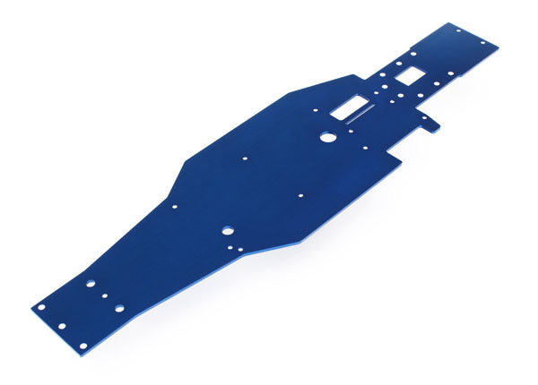 Traxxas 4422 Chassis , Lower (blue-anodized , T6 aluminum) - TRA4422