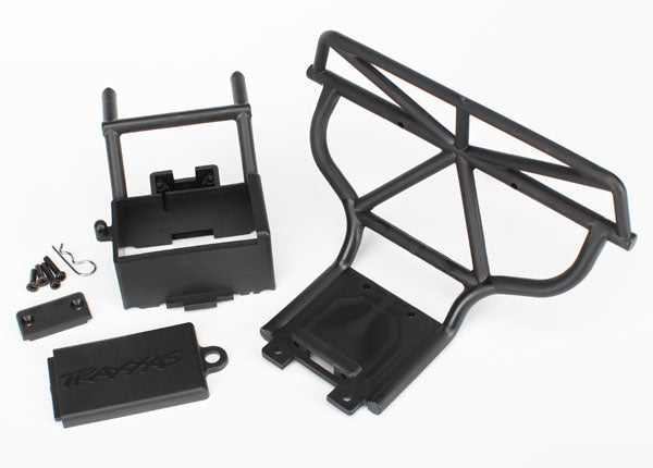 Traxxas 4429 Bumper (Rear)/ battery box/ battery box cover/ switch cover/ Body clip/ 3x15mm RM (2)/ 3x12mm CM (2) - TRA4429