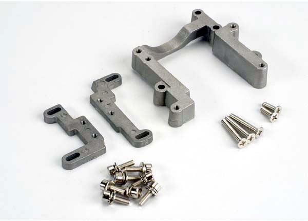 Traxxas 4460 Engine Mount , 2 piece , aluminum (w / Screws) (N. Rustler / Sport) - TRA4460