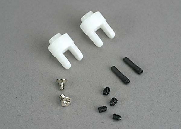 Traxxas 4628 Differential Output yokes (2) / 3x5mm countersunk Screws (2) / 3mm set (set) Screws (4) - TRA4628