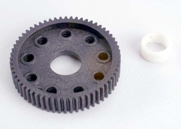 Traxxas 4660 Differential gear (60-tooth)/PTFE-coated Differential Bushing - TRA4660
