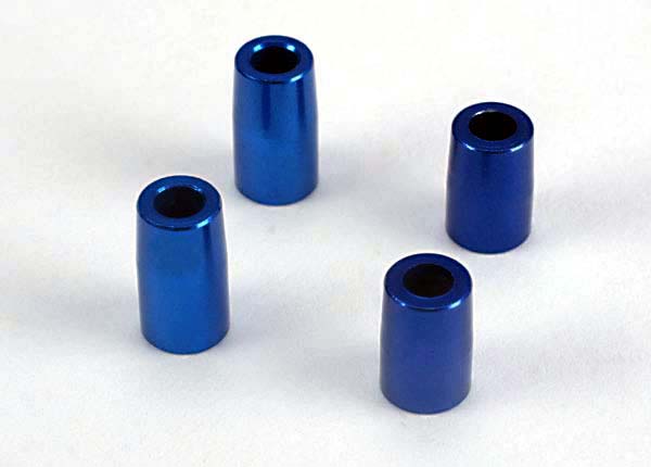 Traxxas 4828 Tapered bearing block spacers (blue-anodized , aluminum) (3x6x10.75mm) (2) / (3x6x8.9mm) (2) - TRA4828