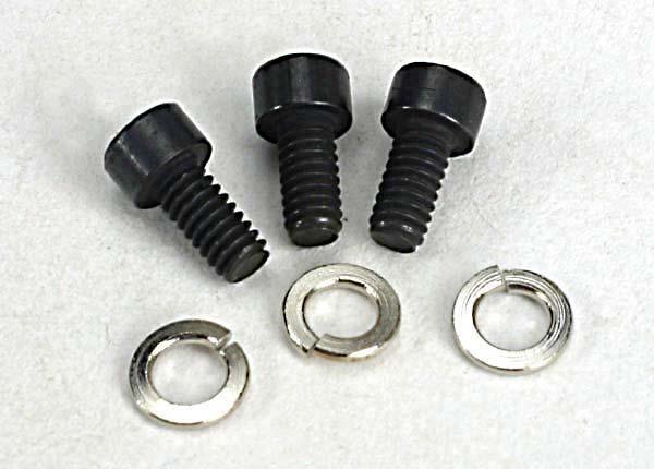Traxxas 4849 Screws, 2x4mm caphead machine (Hex drive) (3) w/lockWashers