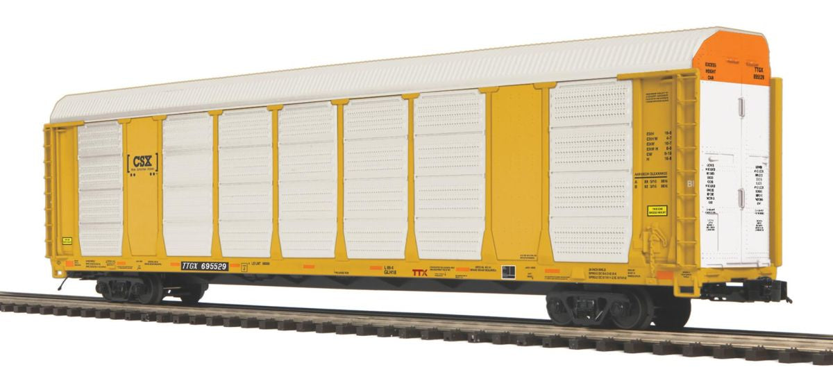 MTH O CSX Corrugated Auto Carrier