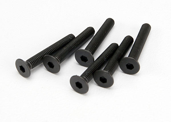 Traxxas 4857 Screws , 3x20mm countersunk machine (Hex drive) (6) - TRA4857