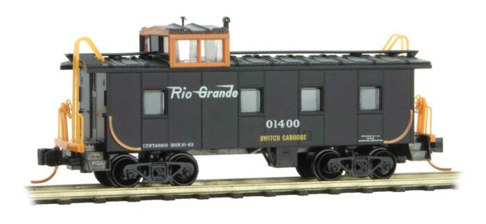 Micro-Trains N 36' RIVETED STEEL CABOOSE - D&RGW #01400 - 489-10000400