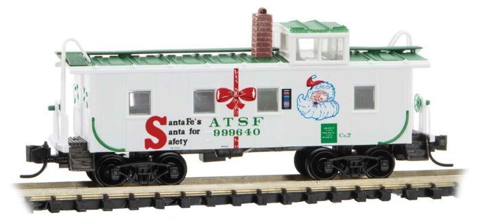 Micro-Trains N 36' RIVETED STEEL CABOOSE - ATSF 'SANTA' - 489-10000490