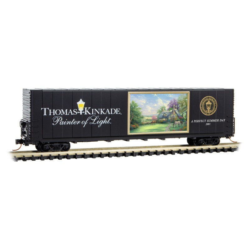 Micro-Trains 60' BOX CAR, EXCESS HEIGHT - THOMAS KINKADE "A PERFECT SUMMER DAY" #2 - 489-10200802