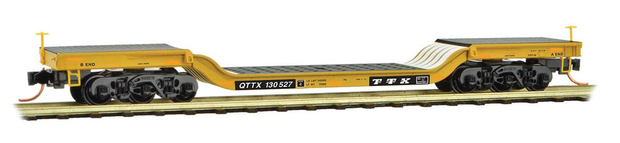 Micro-Trains HEAVYWEIGHT DEPRESSED-CENTER FLAT CAR TTX #130527 - 489-10900141