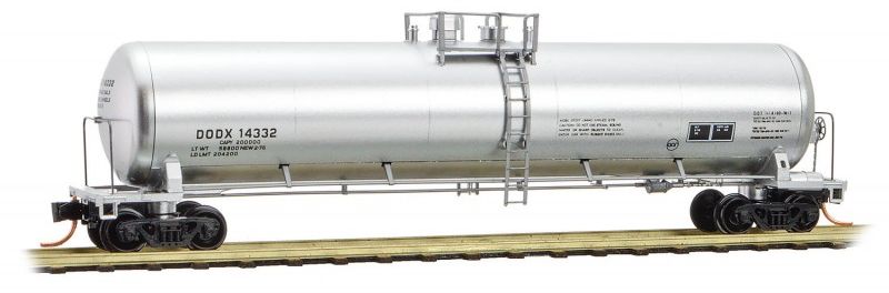 Micro-Trains N 56' GENERAL SERVICE TANK CAR - DEPARTMENT OF DEFENSE #14332 - 489-11000380