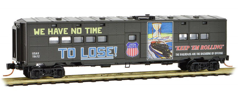 Micro-Trains N 50' TROOP KITCHEN CAR - UNION PACIFIC (UP) #19412 - 489-11800120