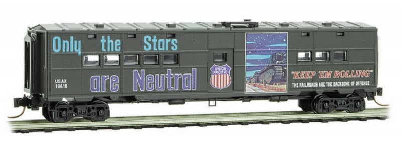Micro-Trains N 50' TROOP KITCHEN CAR - UNION PACIFIC #19416 - 489-11800160