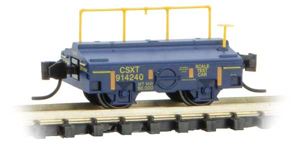 Micro-Trains Scale Test Car - Ready to Run -- CSX 914240 (blue, yellow) - 489-12100110