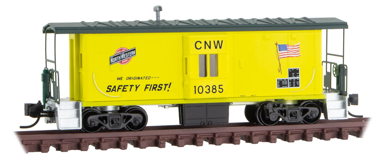 Micro-Trains N 31' BAY WINDOW CABOOSE - C&NW #10385 - 489-13000280
