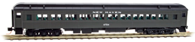 Micro-Trains Pullman Heavyweight B&O Plan #2882-B Paired-Window Coach - Ready to Run -- New Haven #6724 (black) - 489-14500100