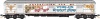 Micro-Trains ACF 70' Heavyweight Horse & Express Baggage Car - Ready to Run -- Ringling Bros. Advertising Car (white, red, blue, gold) - 489-14900200
