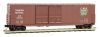 Micro-Trains 50' Double-Door Boxcar, 8' Doors, No Roofwalk, Short Ladders - Ready to Run -- Canadian National #551334 (Boxcar Red, green CNR Leaf Logo) - 489-18200050