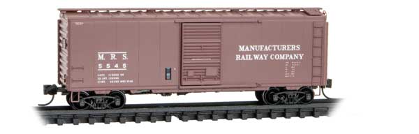 Micro-Trains 40' Single-Door Boxcar - Ready to Run -- Manufacturers Railway #5545 (Boxcar Red) - 489-2000127