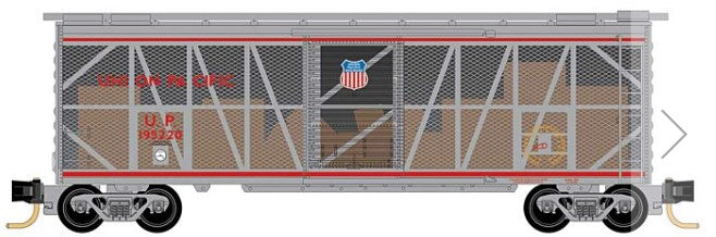 Micro-Trains N 40' STANDARD BOX CAR - UNION PACIFIC IMPACT CAR #195220 - 489-2000157