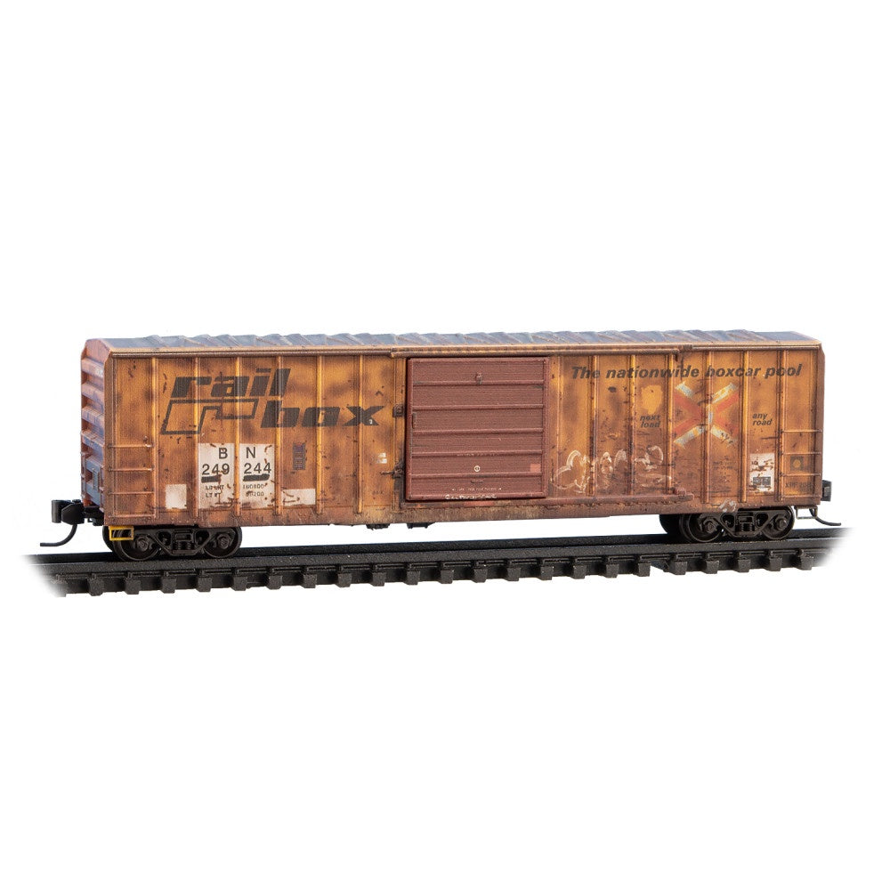 Micro-Trains 025 44 436 N 50' Rib Side PD Burlington Northern /ex Railbox #249244
