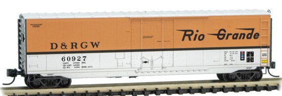 Micro-Trains N 50' STANDARD BOX CAR, PLUG DOOR, W/O ROOFWALK D&RGW #60927 - 489-3800561
