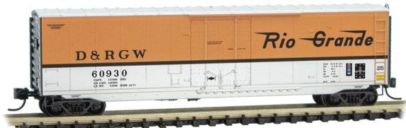 Micro-Trains N 50' STANDARD BOX CAR, PLUG DOOR, W/O ROOFWALK D&RGW #60930 - 489-3800562