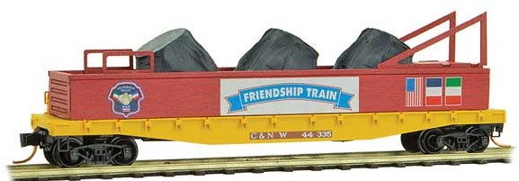 Micro-Trains 89'4" TOFC Intermodal Flatcar - Ready to Run -- NASA NLAX 162 (blue, NASA Series Car 12) - 489-4500460