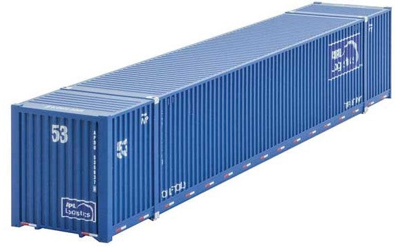 Micro-Trains CIMC 53' Corrugated Container - Assembled -- APL Logistics 5353785 (blue, white) - 489-46900121