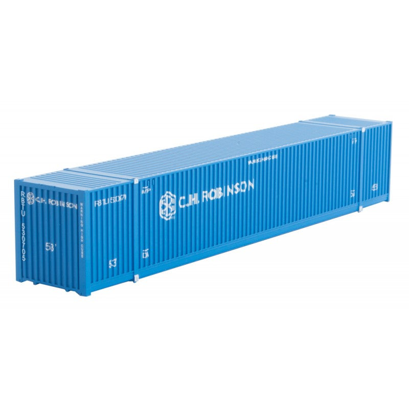 Micro-Trains CIMC 53' Corrugated Container - Ready to Run -- C.H. Robinson 530705 (blue, white) - 489-46900142
