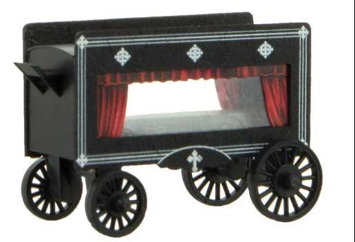 Micro-Trains Hearse Wagon w/Casket Load 2-Pack -- 2 Different Styles (black) - 489-47000289