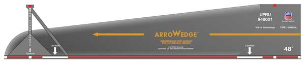 Micro-Trains Union Pacific Arrowedge - Mixed-Media Kit -- Unpainted, Includes Decals - 489-49900102