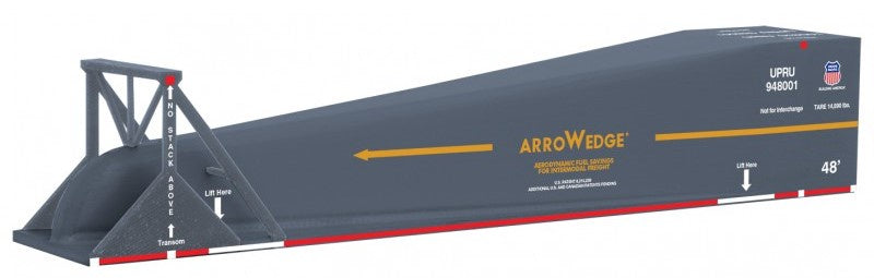 Union Pacific Arrowedge - Mixed-Media Kit -- Unpainted with Decals for Union Pacific #948004 (gray, yellow) - 499 00 103