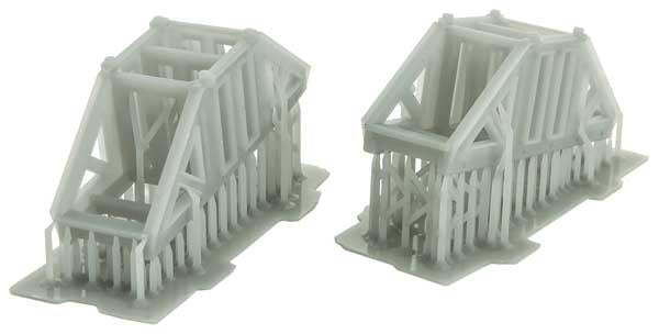 Frame Support Load 2-Pack - 3-D Printed Kit -- Fits 489-54xxx Series 61' 8" Bulkhead and Similar Flatcars