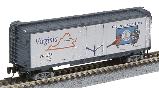 Micro-Trains 50-State Car Series - 40' Plug-Door Boxcar -- Virginia #1788 (#6 in Series) - 489-50200506
