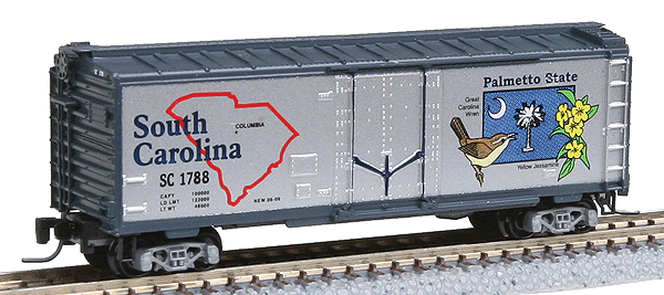 Micro-Trains 50-State Car Series - 40' Plug-Door Boxcar -- South Carolina #1788 (#12 in Series) - 489-50200512