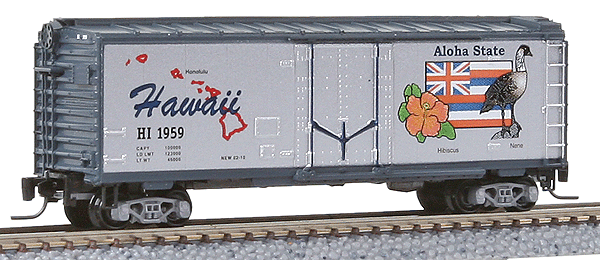 Micro-Trains 50-State Car Series - 40' Plug-Door Boxcar -- Hawaii #1959 (#20 in Series) - 489-50200520