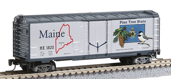 Micro-Trains 50-State Car Series - 40' Plug-Door Boxcar -- Maine #1820 (#21 In Series) - 489-50200521