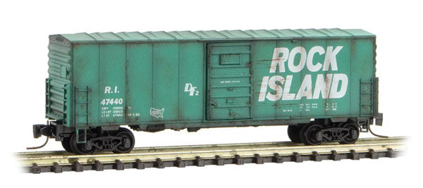 Micro-Trains N 40' STD BOX - RI WEATHERED - 489-50344180