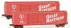 Micro-Trains 50' Double-Door Boxcar - Ready to Run -- Great Northern #35564 (red, Billboard Lettering) - 489-50600262